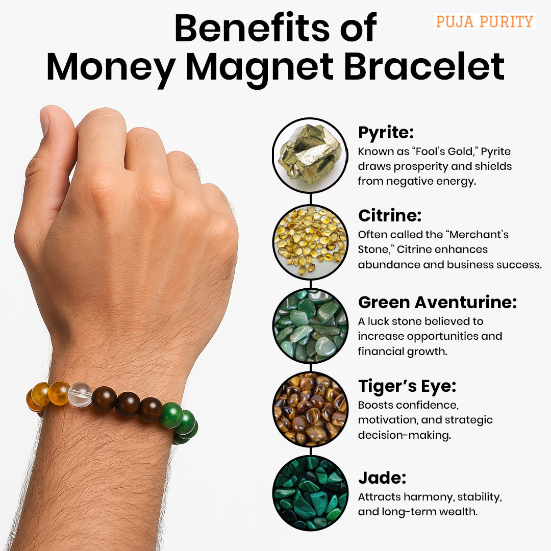 Money Magnet Bracelet with Green Aventurine & Pyrite