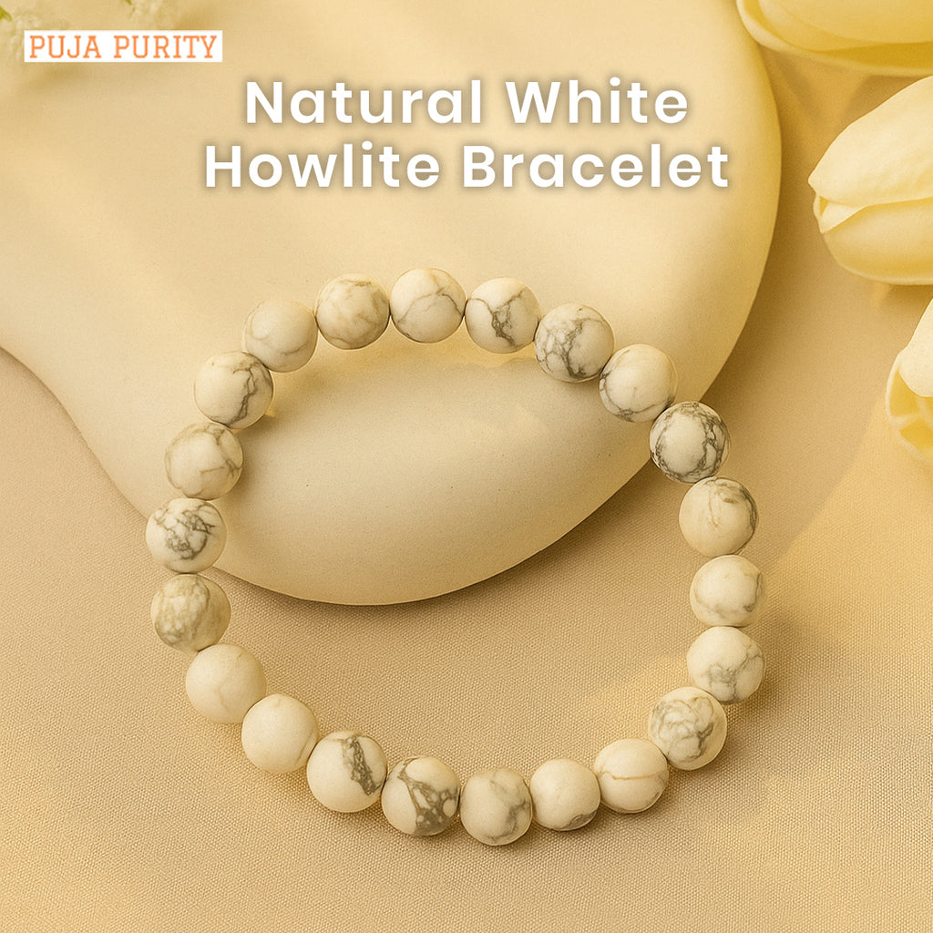 Howlite Bracelet – Natural Howlite Stone Crystal Bracelet