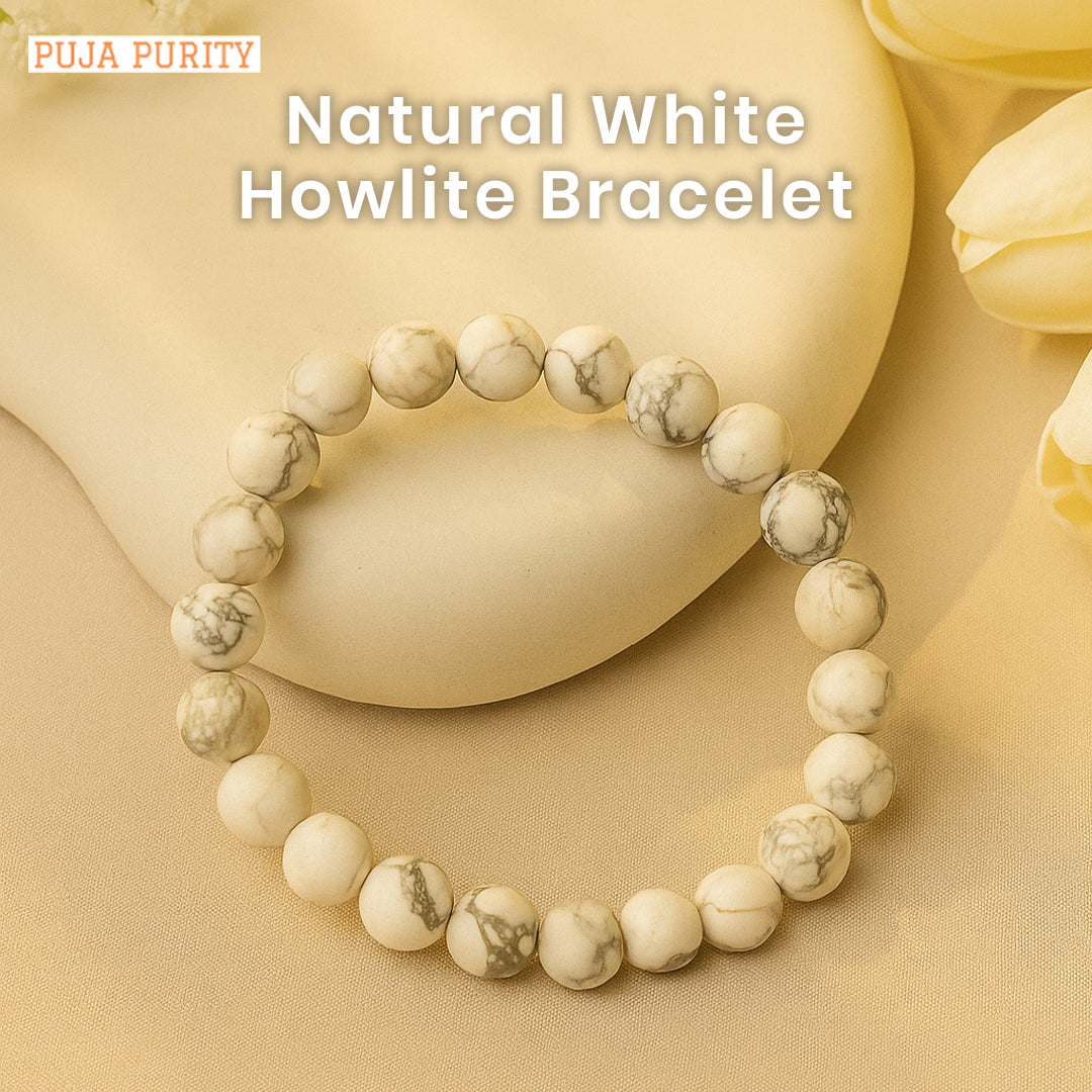 Howlite Bracelet – Natural Howlite Stone Crystal Bracelet