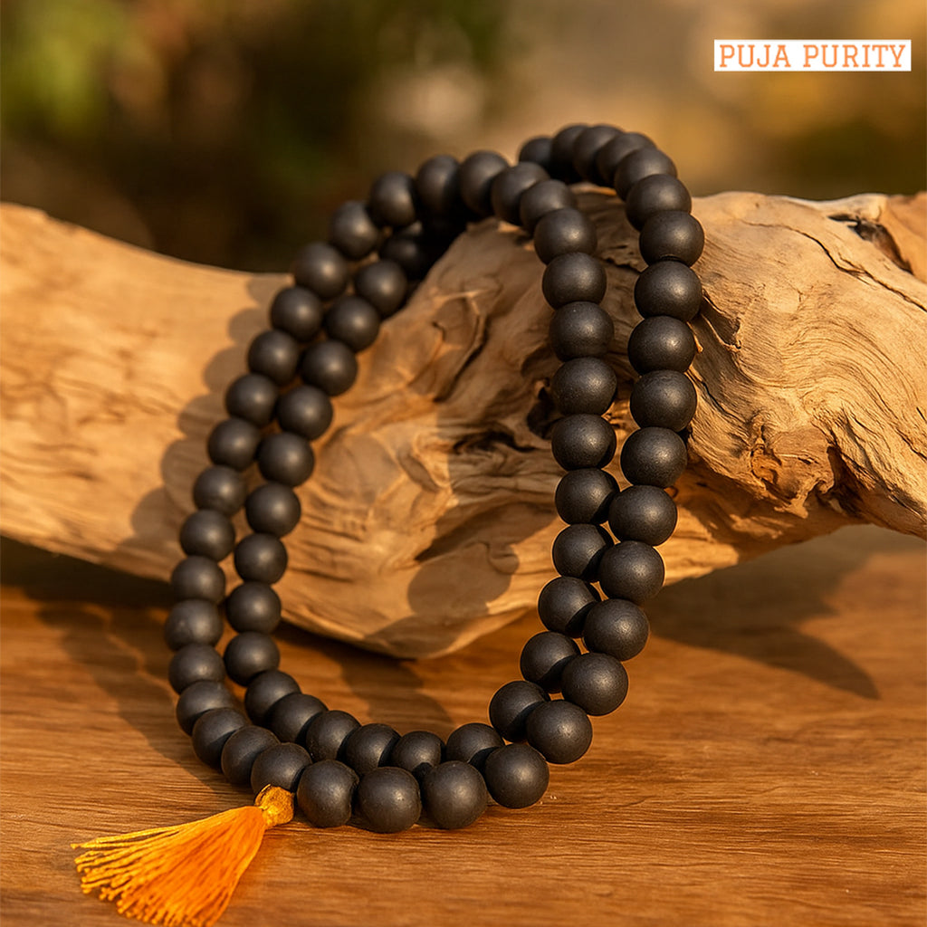 Karungali Malai – Natural Karungali Ebony Wood Mala for Spiritual Practice