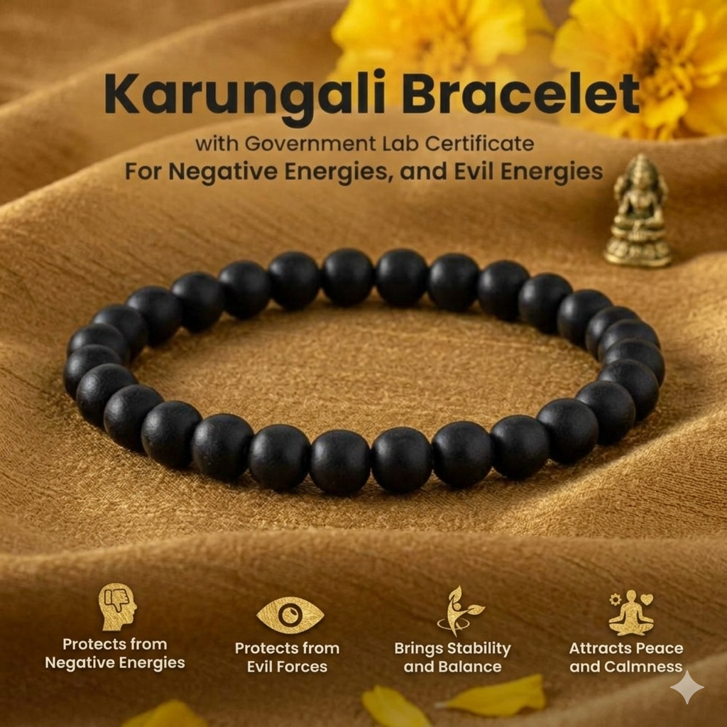 Karungali Bracelet – Natural Karungali Ebony Wood Bracelet
