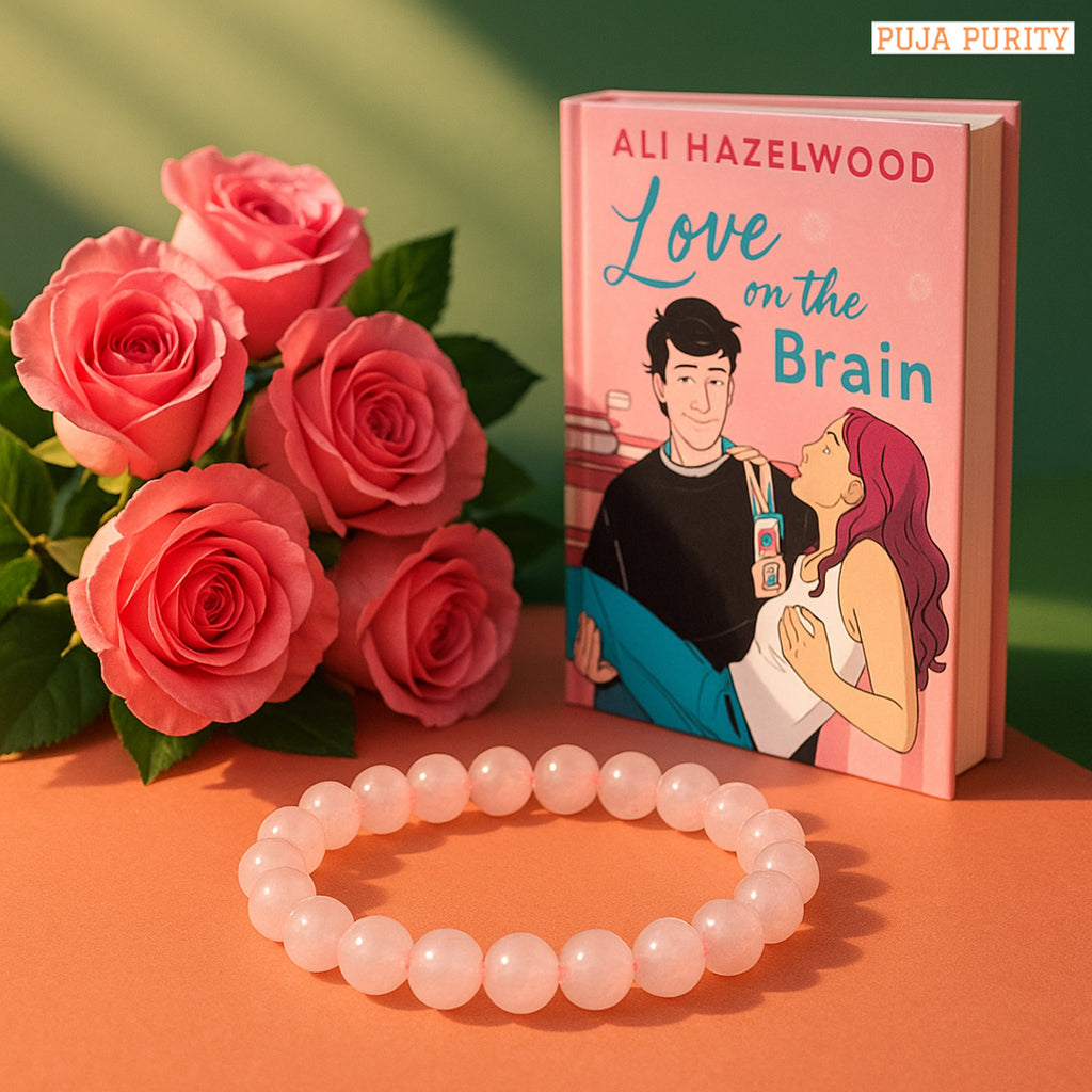 Natural Rose Quartz Bracelet for Love, Healing & Positive Energy